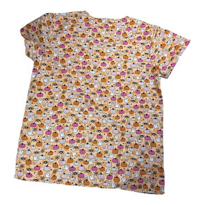 Cassandra O Halloween Scrub Top Size M